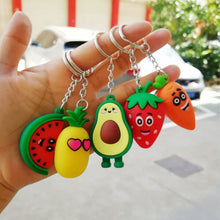 Load image into Gallery viewer, Girl Heart Simulation 3D Avocado Keychain Bag Coin Purse PVC Soft Toy Pendant